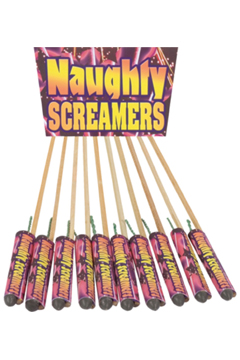 Mini-Raketen Naughty Screamers 10er