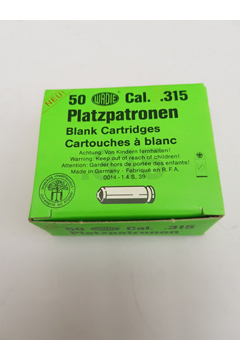 Platzpatronen cal.315mm Inh. 50Stück