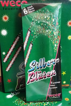 Silberbl?ten = 6 St?ck im P?ckchen
