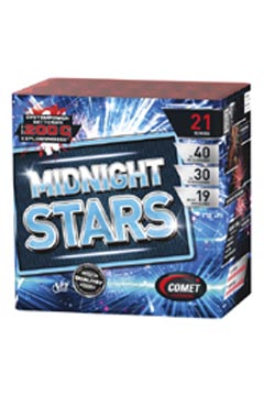 Midnight  Stars  21 Schuss, Effekthöhe ca. 40m