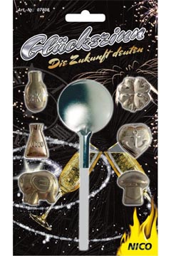 Zinngießen  =Glückszinn = 6 er Flachfiguren