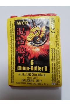 China-Böller B   6 Stück =  1 Päckchen