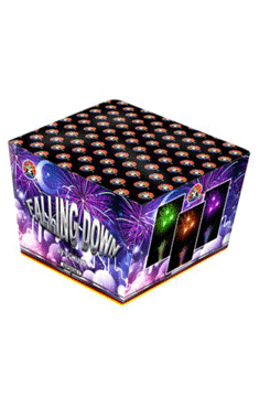 Falling Down  49 Schuß Brokat-Fächerbatterie  25mm Brenndauer: c