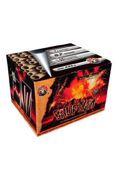 Eruption 57 Schuß Fächer-Batterie  ca. 30 Sekunden Effekthöhe: c