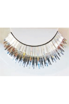 Wimpern silber holographisch Eulenspiegel