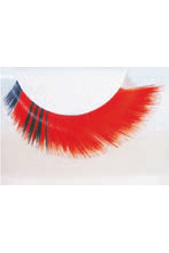 Wimpern schwarz/rot Eulenspiegel