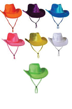 Cowboy Hut Velur 7 verschiedene Farben