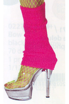 Beinwärmer uni neon-rosa
