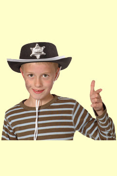 Cowboy-Hut Filz schwarz