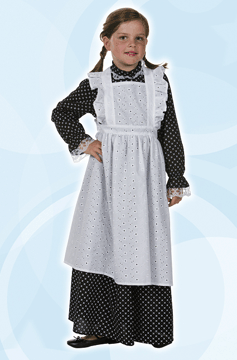 Bauernkleid mit weißer borderieschürtze 104