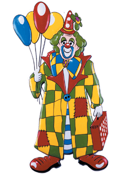 Deco-Clown (Luftballons) 58 x 95 cm