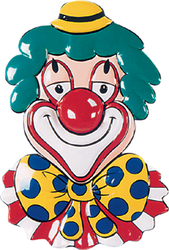 Clown-Deco (Schleife) 45 x 75 cm