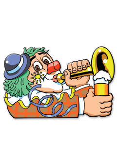 Deco-Clown (Tröte) 45 x 78 cm