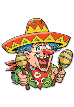 Deco-Clown (Mexicaner) 55 x 60 cm