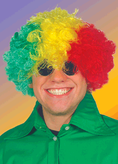 Clown rot/gelb/grün