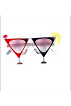 Cocktail-Glas Brille Kirsche