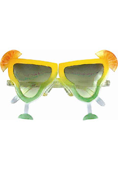 Cocktail-Glas Brille Zitrone