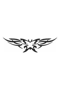 Butterfly Tribal Selbstklebe Schablone