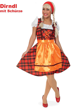 Franzi Dirndl mit Schürze – Perücke