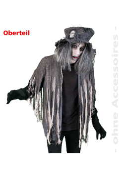 Zombie Oberteil L + XXL – Perücke