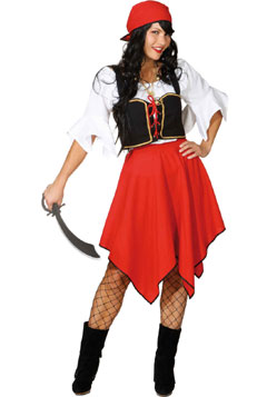 Freibeuterin (Tuch,Bluse,Weste,Rock)