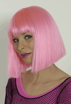 Coco Perücke Kanekelon-Haar pink