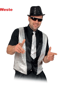Chic silber Weste