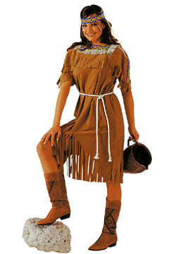 Indianerin - Kleid und Kordel 13434- 34