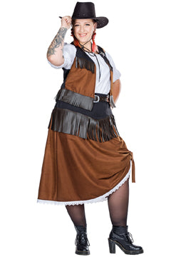 Cowgirl fullcut (Oberteil,Weste,Rock,Gürtel) 52