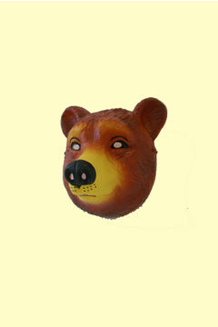Bär Tiermaske für Kinder Hartplastik