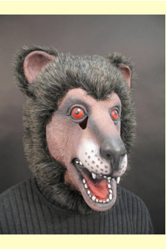 Bär mit Plüschhaube Vollkopfmaske