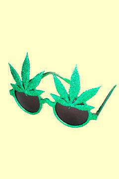 Blatt Brille grün