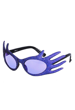 Dame Edna Brille blau