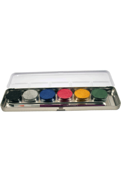 6 Perlglanz Farben metall-Palette