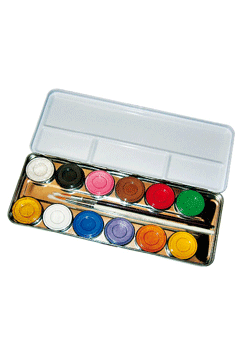 12 Farben metall-Palette