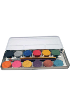 12 Perlglanz Farben metall-Palette