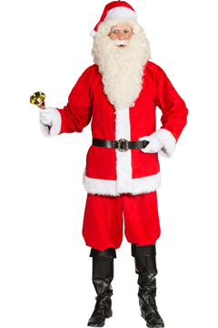 Weihnachtsmann Set (Jacke,Hose,Gürtel,Mütze)