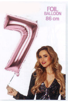 Folienballon 7 rose gold 86 cm
