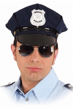 amerikanische Polizeimütze,blau 56