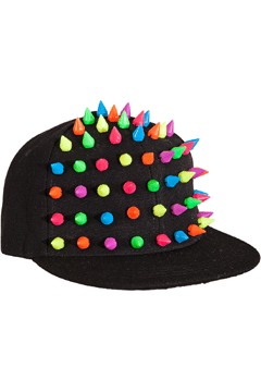 Basecap Spike,schwarz-neon