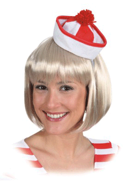 Minihut Sailor,rot (Haarreif)