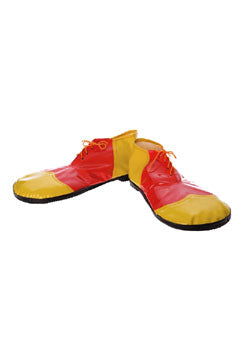 Clownschuhe Lack rot/gelb