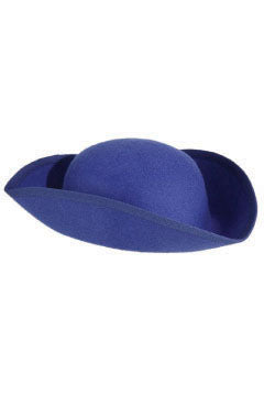 Dreispitz Rohling blau