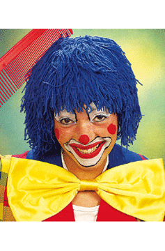 Clown Wolle,blau