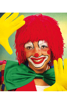 Clown Wolle,rot