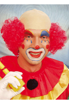 Clownglatze,rot