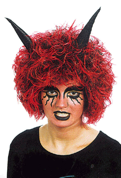 Diabolo (Perücke m Hörnern)