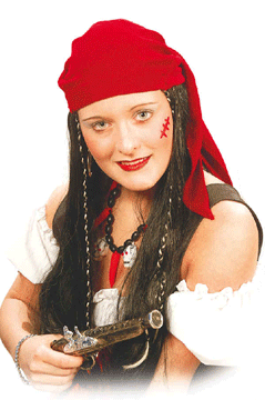Caribic Pirat m rotem Tuch A