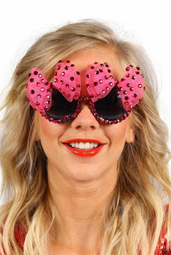 Brille blinkt pink