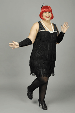 Charleston (Twenties) schwarz – Kleid